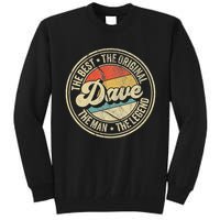 Retro Dave Name Saying For Men Funny Dave Tall Sweatshirt