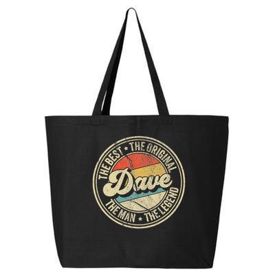 Retro Dave Name Saying For Men Funny Dave 25L Jumbo Tote