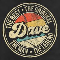 Retro Dave Name Saying For Men Funny Dave 25L Jumbo Tote
