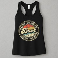Retro Dave Name Saying For Men Funny Dave Womens Tank Top