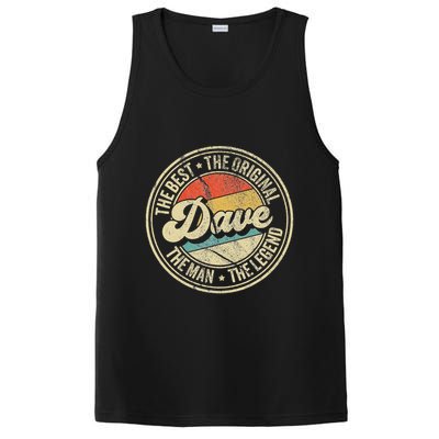 Retro Dave Name Saying For Men Funny Dave PosiCharge Competitor Tank