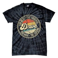 Retro Dave Name Saying For Men Funny Dave Tie-Dye T-Shirt