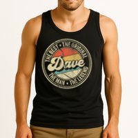 Retro Dave Name Saying For Men Funny Dave Tank Top