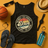 Retro Dave Name Saying For Men Funny Dave Tank Top