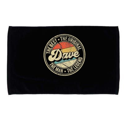 Retro Dave Name Saying For Men Funny Dave Microfiber Hand Towel