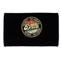 Retro Dave Name Saying For Men Funny Dave Microfiber Hand Towel
