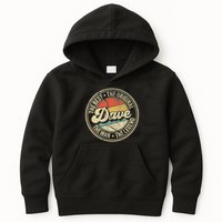 Retro Dave Name Saying For Men Funny Dave Kids Hoodie