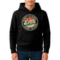 Retro Dave Name Saying For Men Funny Dave Kids Hoodie