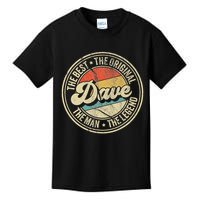 Retro Dave Name Saying For Men Funny Dave Kids T-Shirt