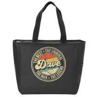 Retro Dave Name Saying For Men Funny Dave Zip Tote Bag