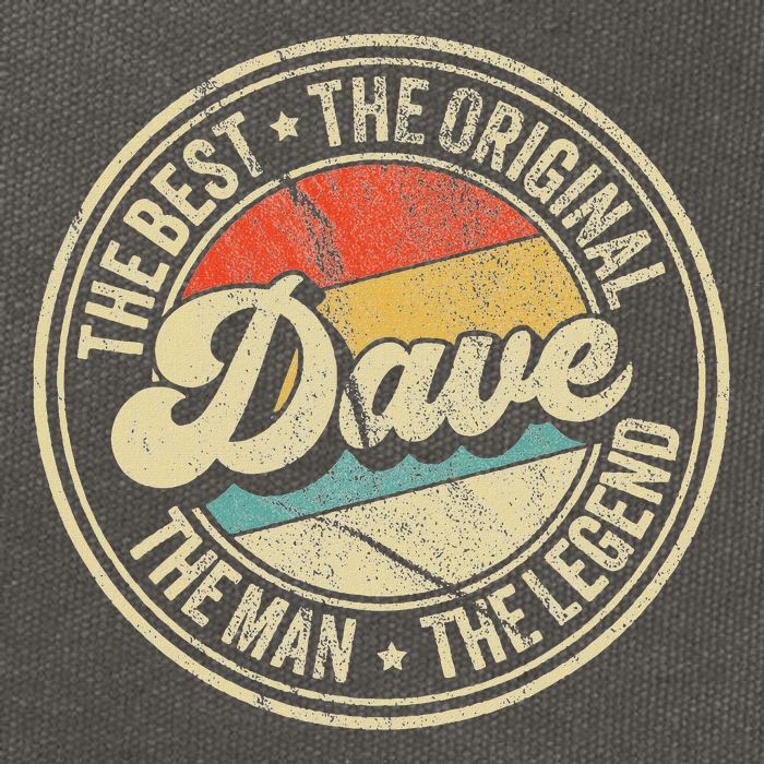 Retro Dave Name Saying For Men Funny Dave Cotton Canvas Backpack
