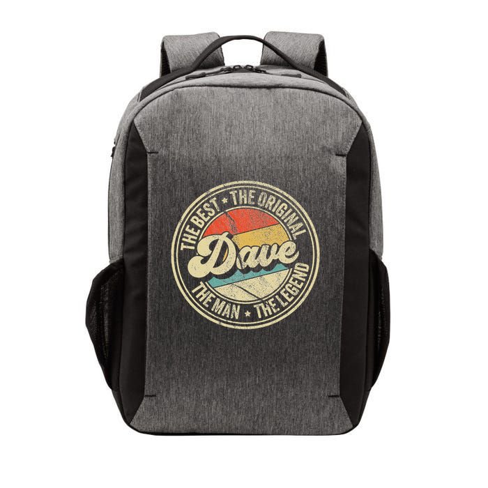 Retro Dave Name Saying For Men Funny Dave Vector Backpack
