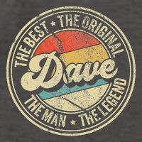 Retro Dave Name Saying For Men Funny Dave Vector Backpack