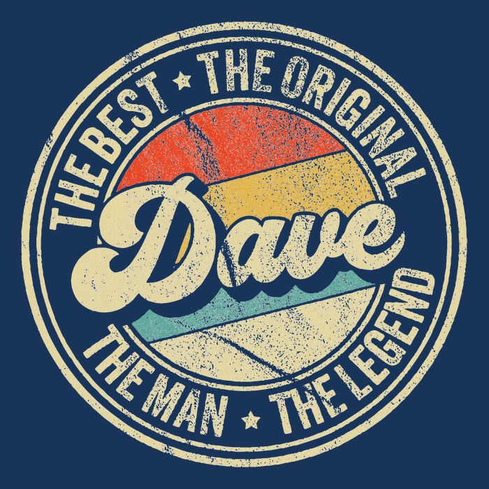 Retro Dave Name Saying For Men Funny Dave Infant Baby Jersey Bodysuit