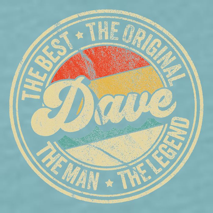 Retro Dave Name Saying For Men Funny Dave Sueded Cloud Jersey T-Shirt