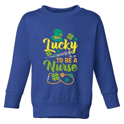Rn Doctor Nurse Lucky Leaf Ireland Irish St Patrick Nurse Gift Toddler Sweatshirt