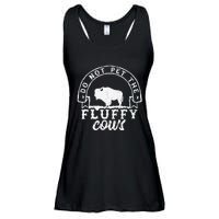 Retro Do Not Pet The Fluffy Cows Vintage Bison Buffalo Ladies Essential Flowy Tank