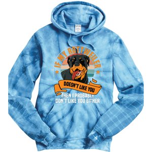 Rottweiler Dog Owner Breeders Fur Parent Pet Lover Tie Dye Hoodie