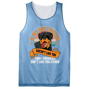 Rottweiler Dog Owner Breeders Fur Parent Pet Lover Mesh Reversible Basketball Jersey Tank