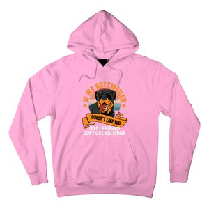 Rottweiler Dog Owner Breeders Fur Parent Pet Lover Hoodie