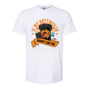 Rottweiler Dog Owner Breeders Fur Parent Pet Lover Softstyle CVC T-Shirt