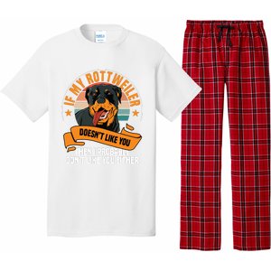 Rottweiler Dog Owner Breeders Fur Parent Pet Lover Pajama Set