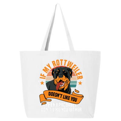 Rottweiler Dog Owner Breeders Fur Parent Pet Lover 25L Jumbo Tote