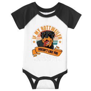 Rottweiler Dog Owner Breeders Fur Parent Pet Lover Infant Baby Jersey Bodysuit