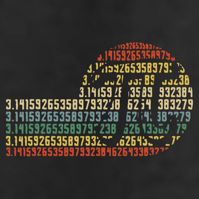 Retro Digits of Pi Symbol - Math Nerd  STEM Gift Cool Comfort Performance Bucket Hat