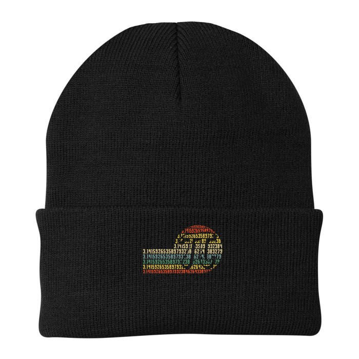 Retro Digits of Pi Symbol - Math Nerd  STEM Gift Knit Cap Winter Beanie