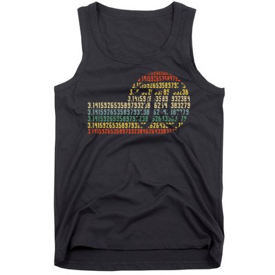Retro Digits of Pi Symbol - Math Nerd  STEM Gift Tank Top