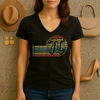 Retro Digits of Pi Symbol - Math Nerd  STEM Gift Women's V-Neck T-Shirt