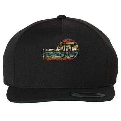 Retro Digits of Pi Symbol - Math Nerd  STEM Gift Wool Snapback Cap