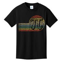 Retro Digits of Pi Symbol - Math Nerd  STEM Gift Kids T-Shirt