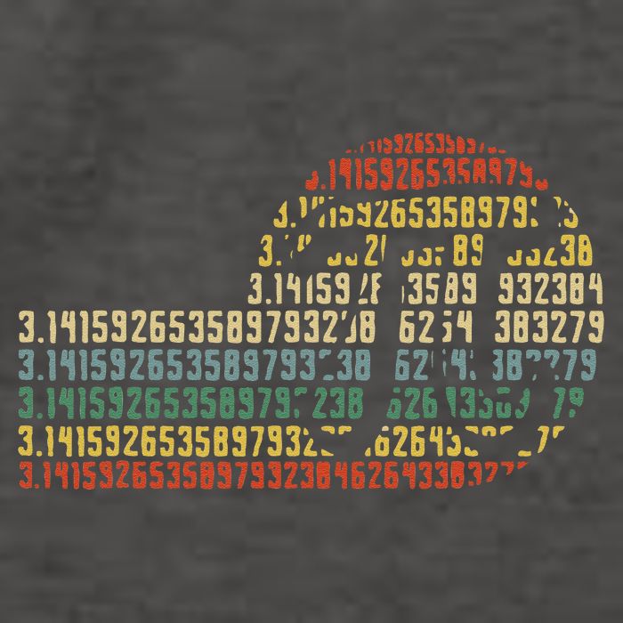 Retro Digits of Pi Symbol - Math Nerd  STEM Gift Vector Backpack