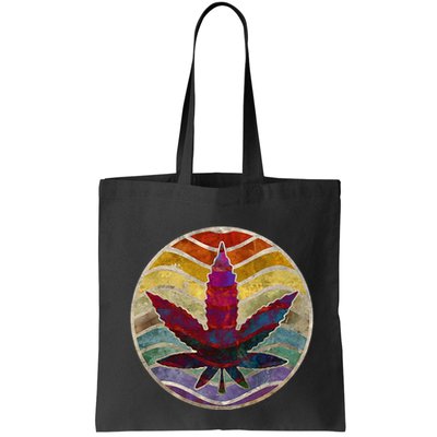 Retro Design Of Marijuana Leaf. Cannabis Weed. Bag