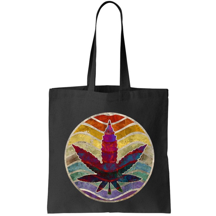 Retro Design Of Marijuana Leaf. Cannabis Weed. Bag