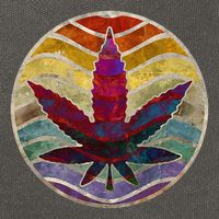 Retro Design Of Marijuana Leaf. Cannabis Weed. Cotton Canvas Backpack