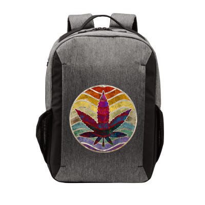 Retro Design Of Marijuana Leaf. Cannabis Weed. Vector Backpack