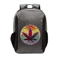 Retro Design Of Marijuana Leaf. Cannabis Weed. Vector Backpack