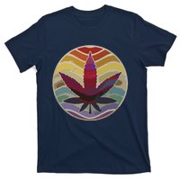 Retro Design Of Marijuana Leaf, Cannabis Weed T-Shirt