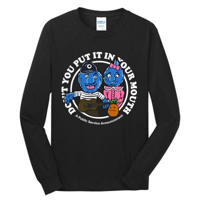 Retrontario Dont Put It In Your Mouth Tall Long Sleeve T-Shirt