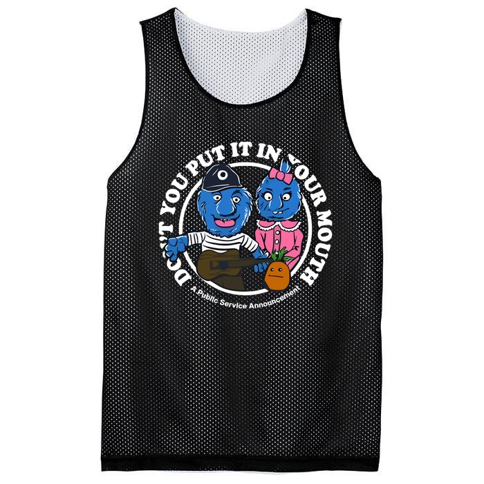 Retrontario Dont Put It In Your Mouth Mesh Reversible Basketball Jersey Tank