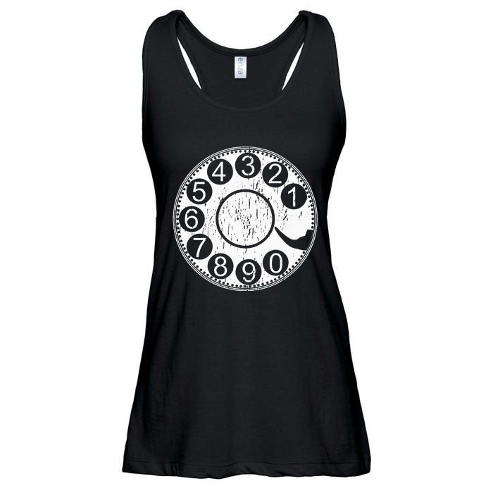 Rotary Dial Phone Landline Ladies Essential Flowy Tank