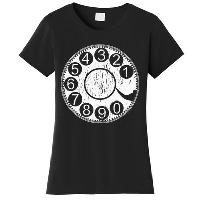 Rotary Dial Phone Landline Women's T-Shirt