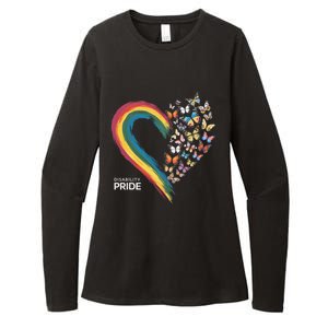 Retro Disability Pride Flag Disabled Pride Month Awareness Womens CVC Long Sleeve Shirt