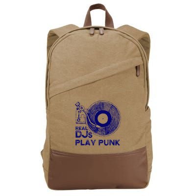 Real Djs Play Punk For Punk Dj Punk Cotton Canvas Backpack