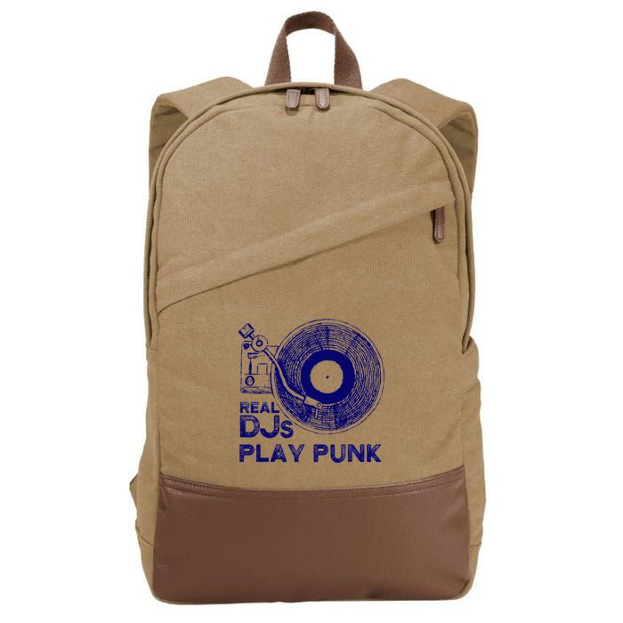 Real Djs Play Punk For Punk Dj Punk Cotton Canvas Backpack