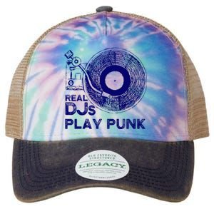 Real Djs Play Punk For Punk Dj Punk Legacy Tie Dye Trucker Hat