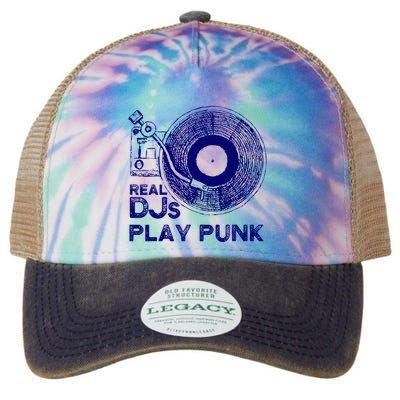 Real Djs Play Punk For Punk Dj Punk Legacy Tie Dye Trucker Hat